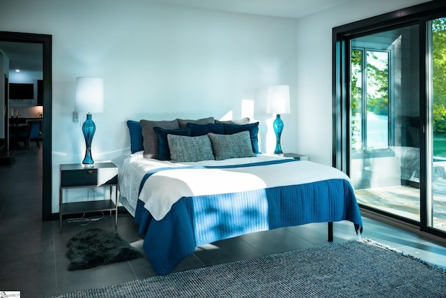 bedroom featuring access to exterior
