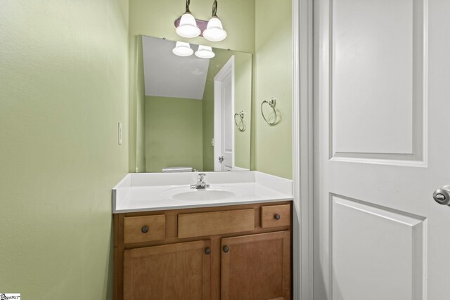 half bath with vanity