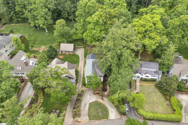 drone / aerial view featuring a residential view
