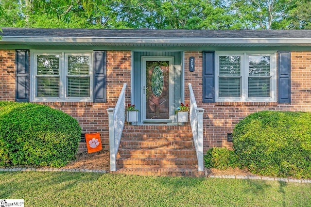 207 Tollgate Rd, Simpsonville, SC 29681 - view of exterior entry with brick siding