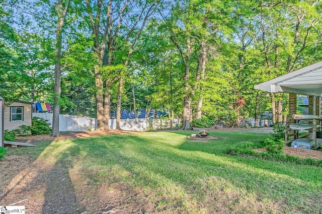 207 Tollgate Rd, Simpsonville, SC 29681 - view of yard featuring fence