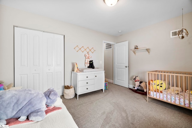 180 Bur Oak Dr, Taylors, SC 29687 - bedroom with a closet and carpet