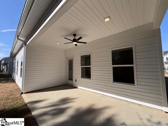550 Vault Way, Roebuck, SC 29376 - view of patio featuring ceiling fan