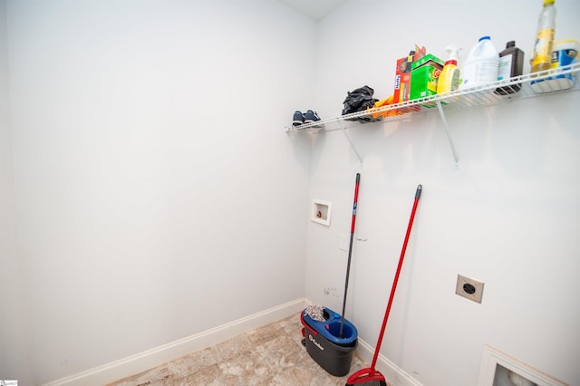 920 Ravenfield Dr, Duncan, SC 29334 - washroom featuring electric dryer hookup, laundry area, washer hookup, and baseboards