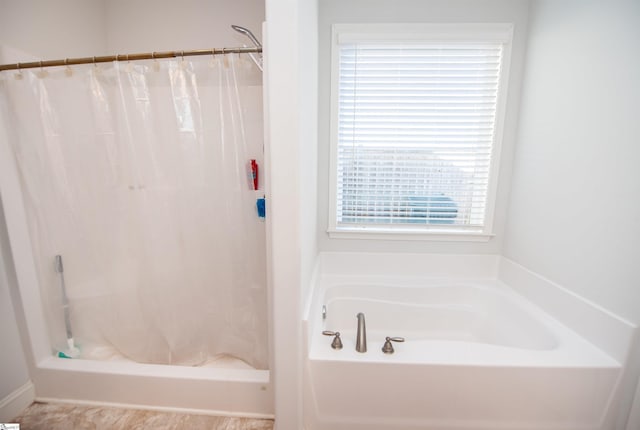920 Ravenfield Dr, Duncan, SC 29334 - bathroom with a shower with curtain and a bath