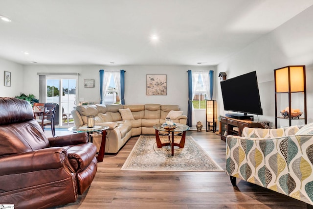 124 Highland Station Dr, Clinton, SC 29325 - living area with recessed lighting and light wood-style flooring