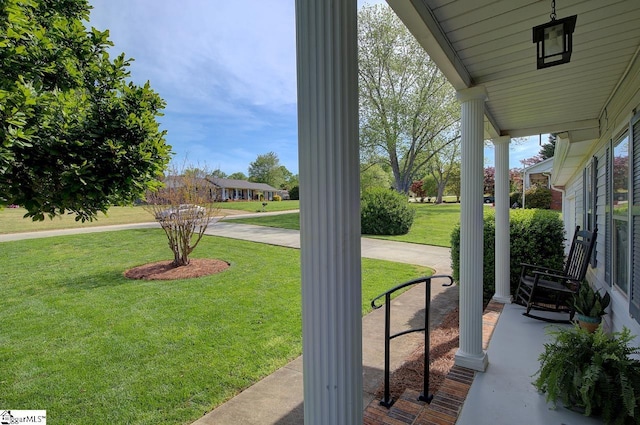 view of patio / terrace featuring a porch