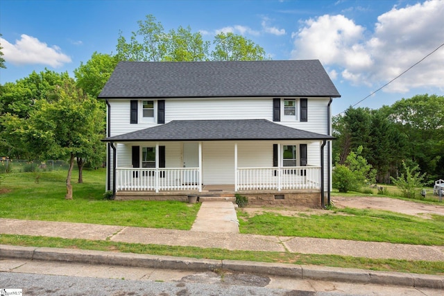 6 Liberty St, Piedmont, SC 29673 - view of front of property featuring a porch, roof with shingles, and a front yard