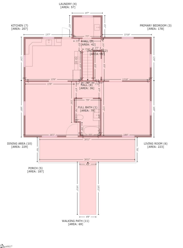 6 Liberty St, Piedmont, SC 29673 - floor plan