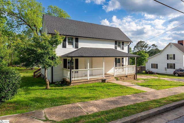 6 Liberty St, Piedmont, SC 29673 - farmhouse inspired home featuring covered porch, a shingled roof, and a front yard