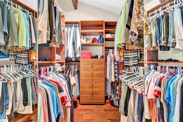 105 Seabright Cir, Cross Hill, SC 39332 - walk in closet with wood finished floors and lofted ceiling
