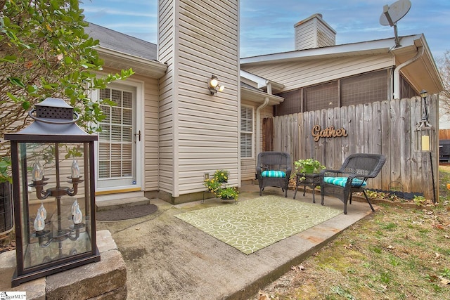 4 Creekbend Ct, Simpsonville, SC 29681 - view of patio / terrace with fence