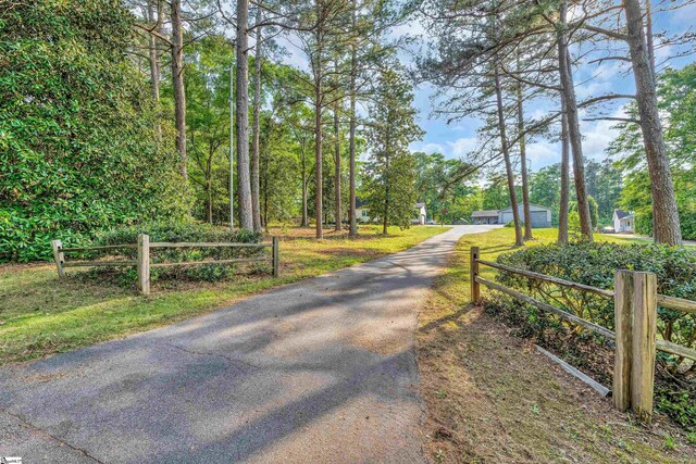 view of street with driveway