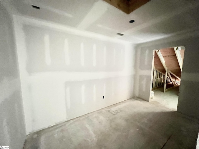 61 Hensley Rd Unit 64, Greenville, SC 29607 - spare room with unfinished concrete floors