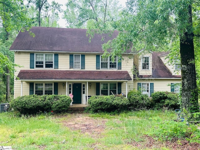 903 Calvert Ave, Clinton, SC 29325 - view of front of home with central AC unit and a porch