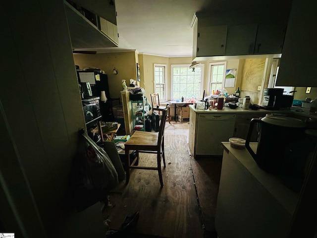 903 Calvert Ave, Clinton, SC 29325 - interior space featuring dark wood-type flooring