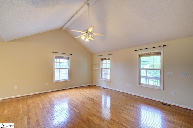 602 Habersham Ln, Easley, SC 29642 - empty room with visible vents, a ceiling fan, light wood finished floors, and a wealth of natural light