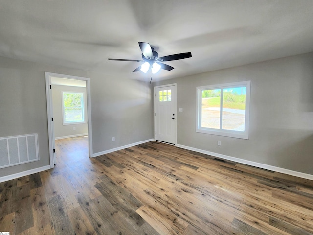 509 Allgood Bridge Rd, Pickens, SC 29671 - interior space featuring baseboards, visible vents, and wood finished floors