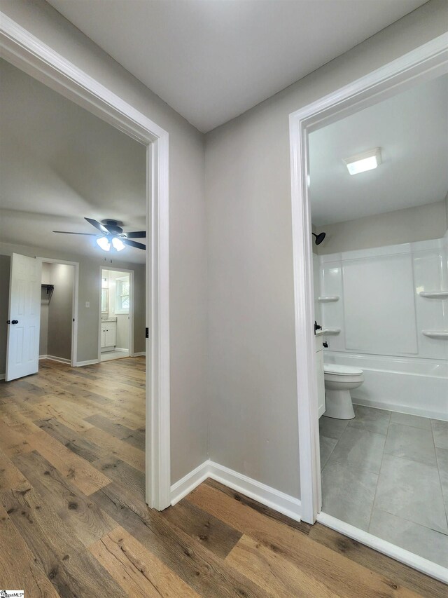 509 Allgood Bridge Rd, Pickens, SC 29671 - hallway featuring baseboards and wood finished floors