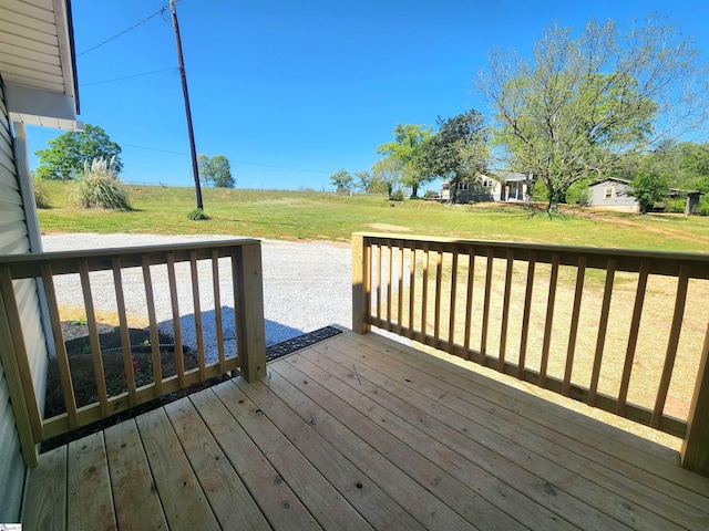 509 Allgood Bridge Rd, Pickens, SC 29671 - wooden deck featuring a yard