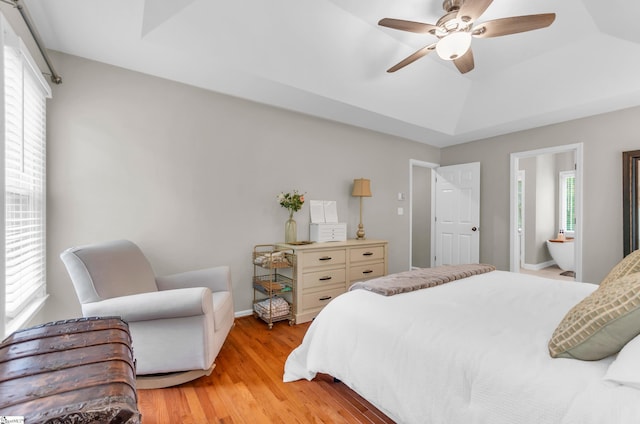 4 Barley Mill Dr, Greer, SC 29651 - bedroom featuring baseboards, ceiling fan, and light wood finished floors