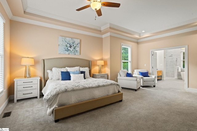312 Stonebrook Farm Way, Greenville, SC 29615 - bedroom with visible vents, carpet flooring, and crown molding