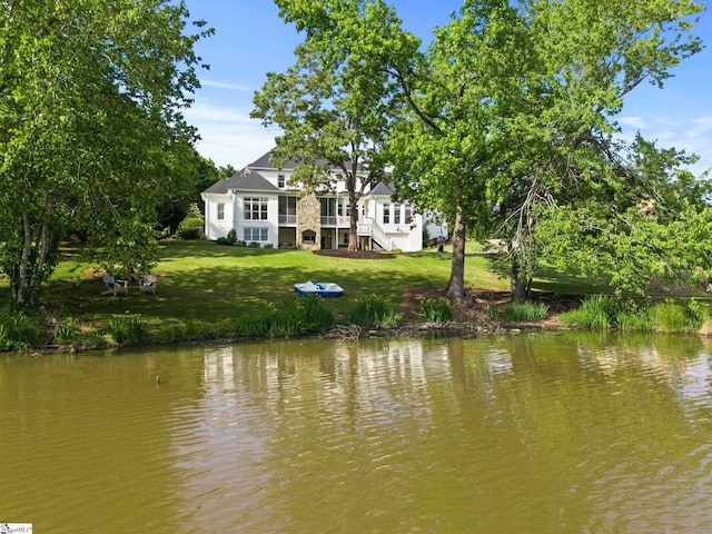 312 Stonebrook Farm Way, Greenville, SC 29615 - view of water feature featuring stairway