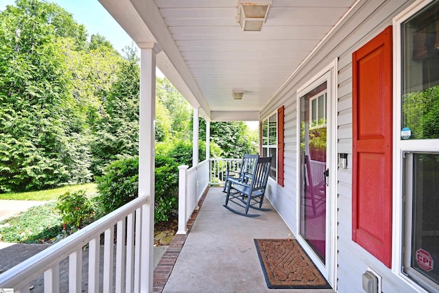 view of patio / terrace featuring a porch