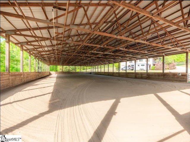 view of horse barn