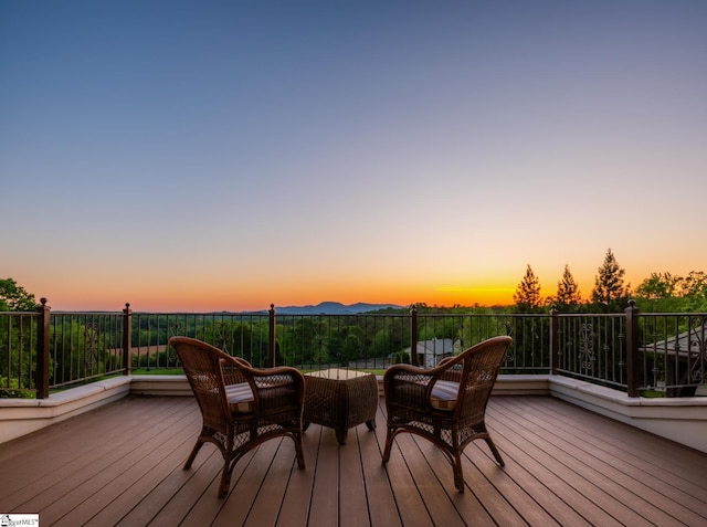 view of wooden terrace
