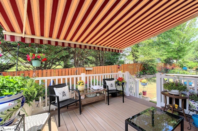 132 Hartsfield Dr, Easley, SC 29642 - wooden terrace with a fenced backyard