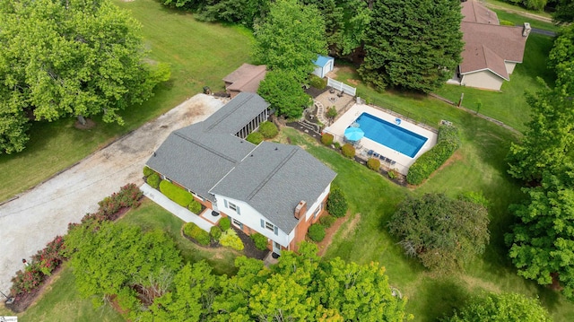 birds eye view of property
