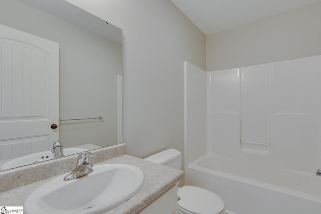 101 Merganser Ct, Liberty, SC 29657 - bathroom featuring toilet, shower / tub combination, and vanity