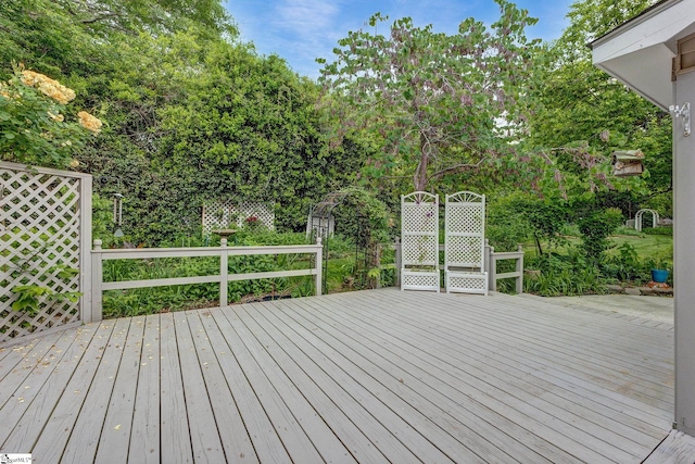 5 Bellfort Ct, Taylors, SC 29687 - view of wooden deck