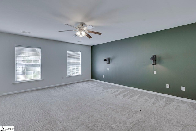 106 Hickory Valley Way, Taylors, SC 29687 - empty room featuring a ceiling fan, baseboards, and carpet