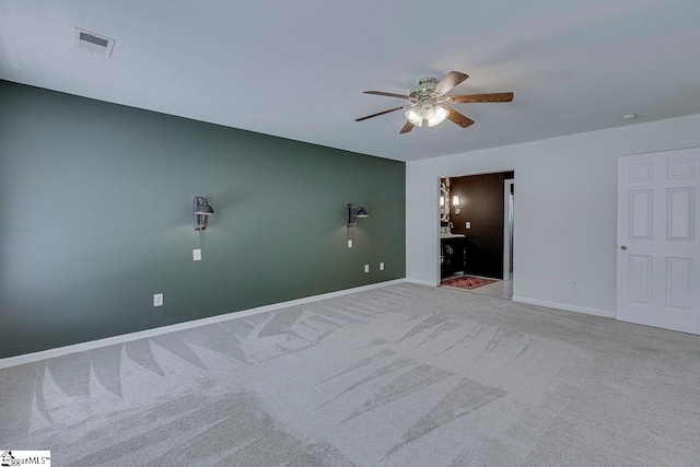 106 Hickory Valley Way, Taylors, SC 29687 - empty room with carpet flooring, ceiling fan, visible vents, and baseboards