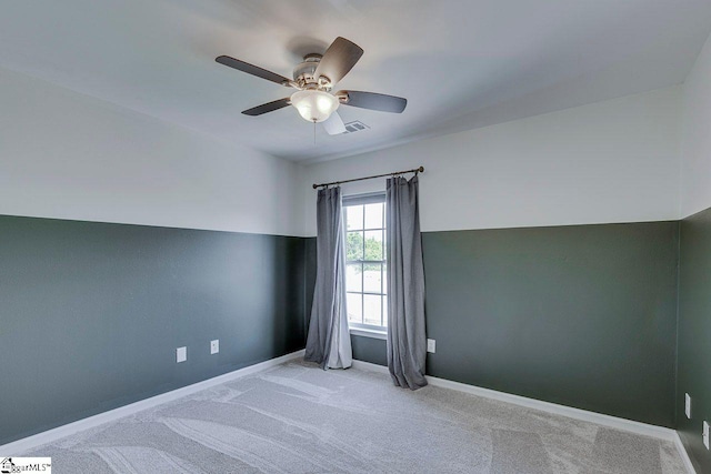 106 Hickory Valley Way, Taylors, SC 29687 - carpeted empty room featuring a ceiling fan, baseboards, and visible vents