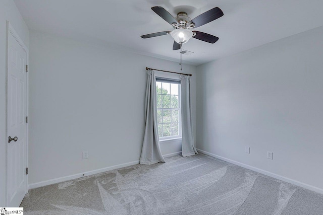 106 Hickory Valley Way, Taylors, SC 29687 - carpeted spare room featuring baseboards, a ceiling fan, and visible vents