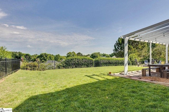 106 Hickory Valley Way, Taylors, SC 29687 - view of yard with a fenced backyard and a pergola