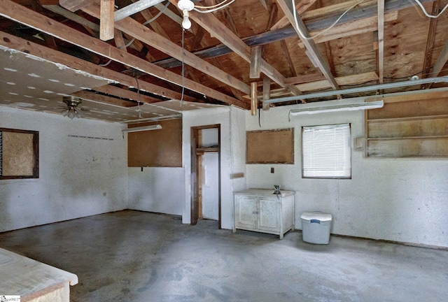 view of basement