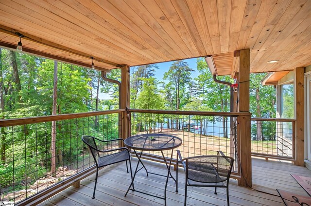 261 Joann Cir, Fair Play, SC 29643 - sunroom / solarium with outdoor dining area