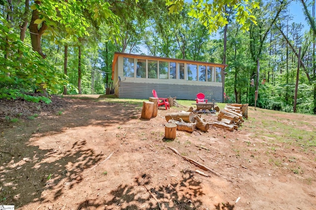 261 Joann Cir, Fair Play, SC 29643 - exterior space featuring a sunroom
