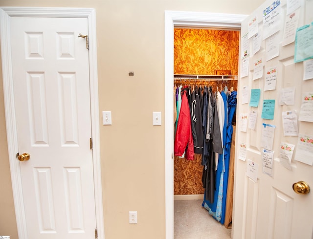 view of closet