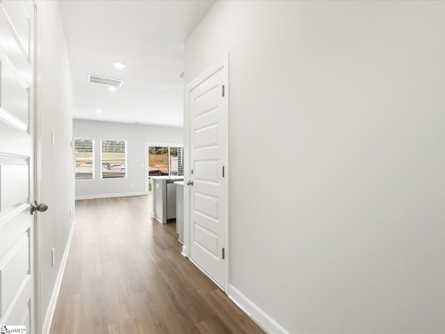 112 Arrow Ct, Greer, SC 29651 - hallway with wood finished floors and recessed lighting