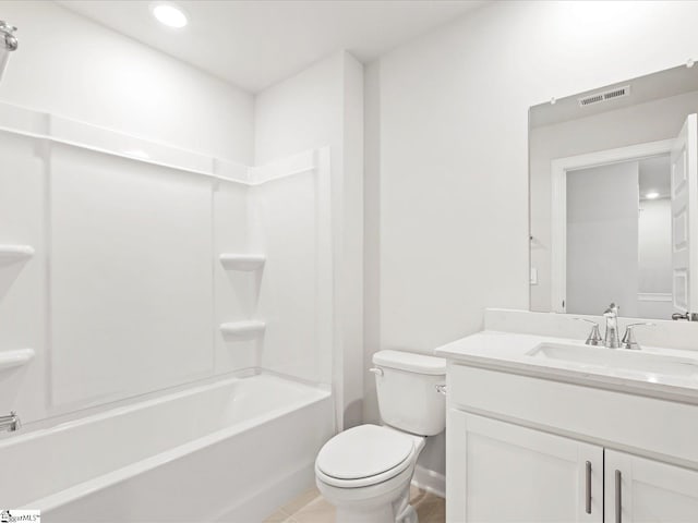 122 Arrow Ct, Greer, SC 29651 - full bath with vanity, shower / bathtub combination, tile patterned flooring, and recessed lighting
