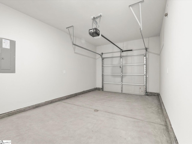 126 Arrow Ct, Greer, SC 29651 - garage with electric panel and a garage door opener