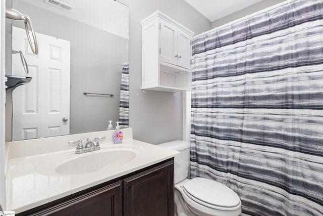 301 Glenlea Ln, Greenville, SC 29617 - full bath featuring toilet, vanity, and visible vents