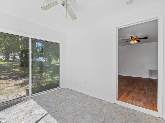 797 Jackson St, Spartanburg, SC 29303 - unfurnished room featuring a ceiling fan and visible vents