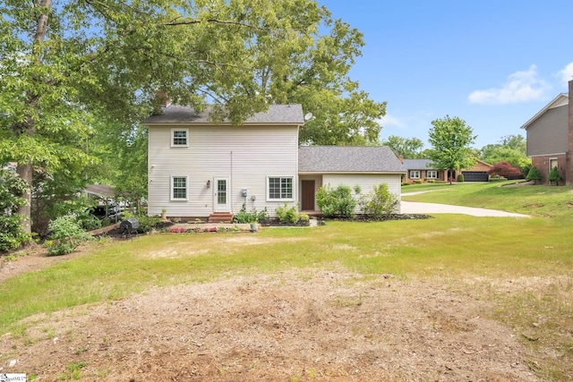 5 Huntley Castle Ct, Taylors, SC 29687 - rear view of house featuring a lawn