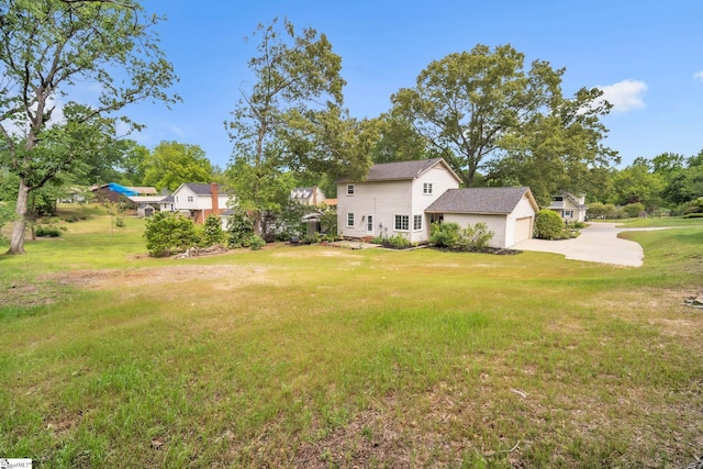 5 Huntley Castle Ct, Taylors, SC 29687 - view of yard with concrete driveway and an attached garage